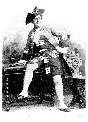Taskin in 'Manon', in der Rolle des Lescaut, 1. Akt (1884), Photo Bary