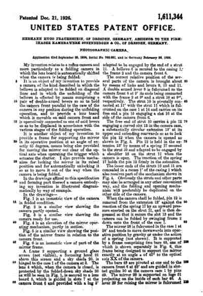Patent (US), 1926